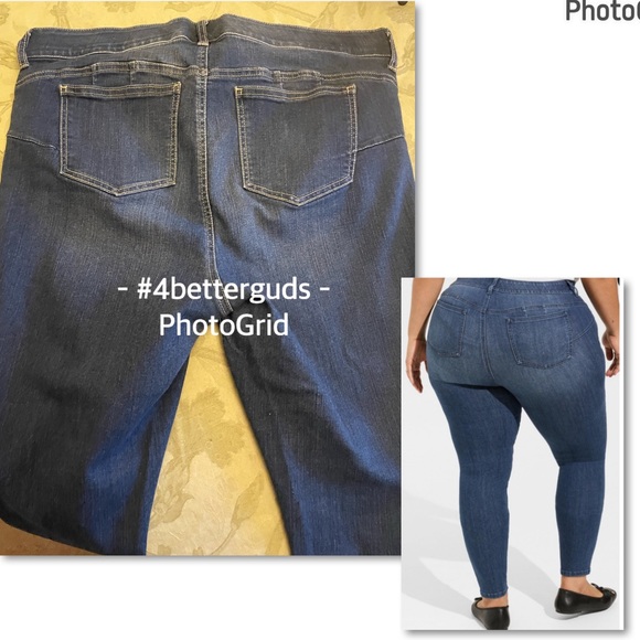 Torrid Bombshell Super Skinny High Rise Stretch Jeans 18S 18 Short - Picture 3 of 16